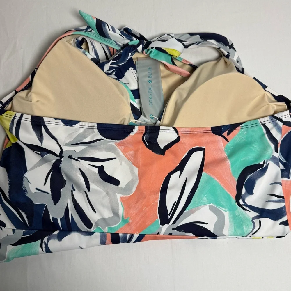 Women’s Floral 1pc Swimwear by Coastal Blue Sz XL (16-18) NWT - Picture 5 of 13